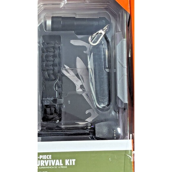 Ozark Trail 16-pc Survival Kit with Case Camping Hiking Emergency Multitool Gift - Picture 3 of 9